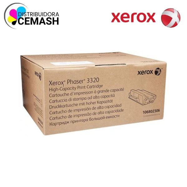 TONER XEROX 106R02306 NEGRO PH 3320 11K PGS