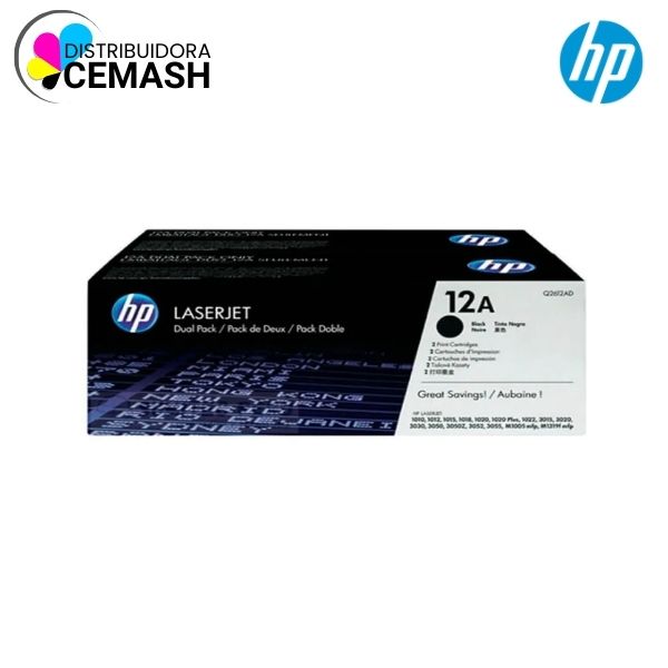 TONER HP Q2612AD (12AD) (PACK 2 Q2612A)
