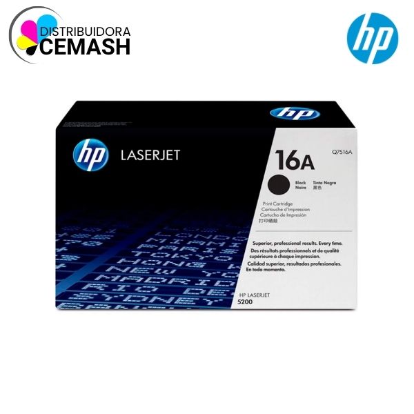 TONER HP Q7516A (16A) L.J. 5200 NEGRO