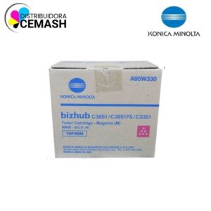 TONER KONICA MINOLTA TNP49M MAGENTA (12K) BIZHUB C3351, C3851, C3851FS.