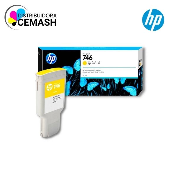 TINTA HP P2V79A (746) 300ML YELLOW PARA Z6 Z9