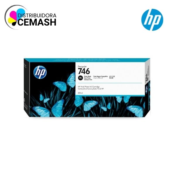 TINTA HP P2V82A (746) 300ML PHOTO BLACK PARA Z6 Z9