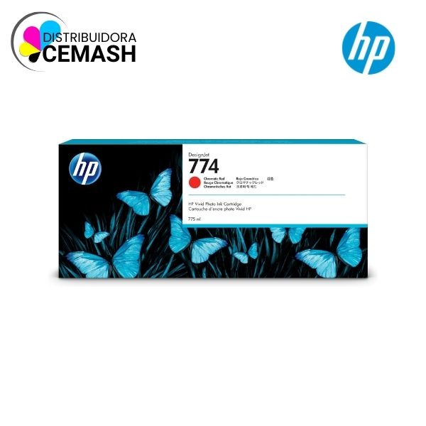 TINTA HP P2W02A (774) 775ML CHROMATIC RED Z6810