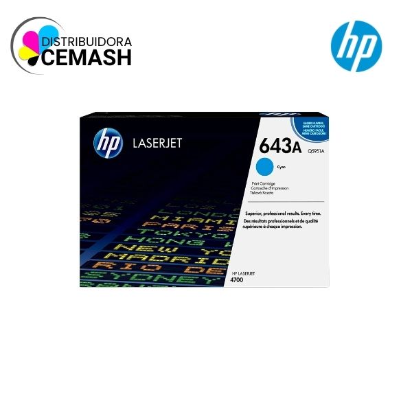 TONER HP Q5951A (643A) L.J. 4700 / CYAN